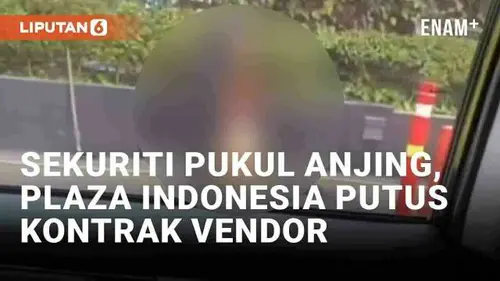 VIDEO: Viral Sekuriti Pukul Anjing, Plaza Indonesia Putus Kontrak Vendor Jasa Keamanan K9