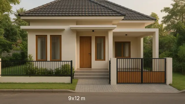 Model Rumah Ukuran 9x12 Minimalis