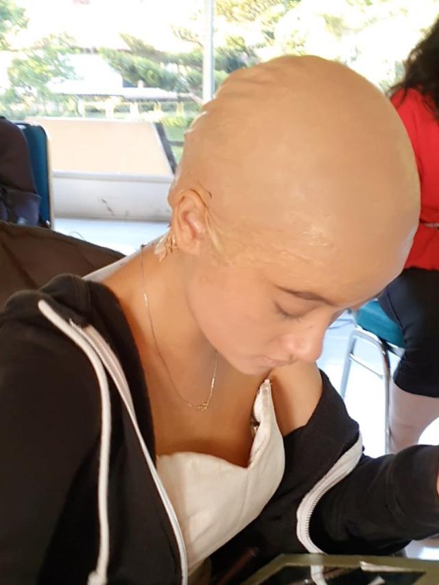 Dalami Peran, Ini 6 Potret Megan Domani Totalitas Tampil Botak