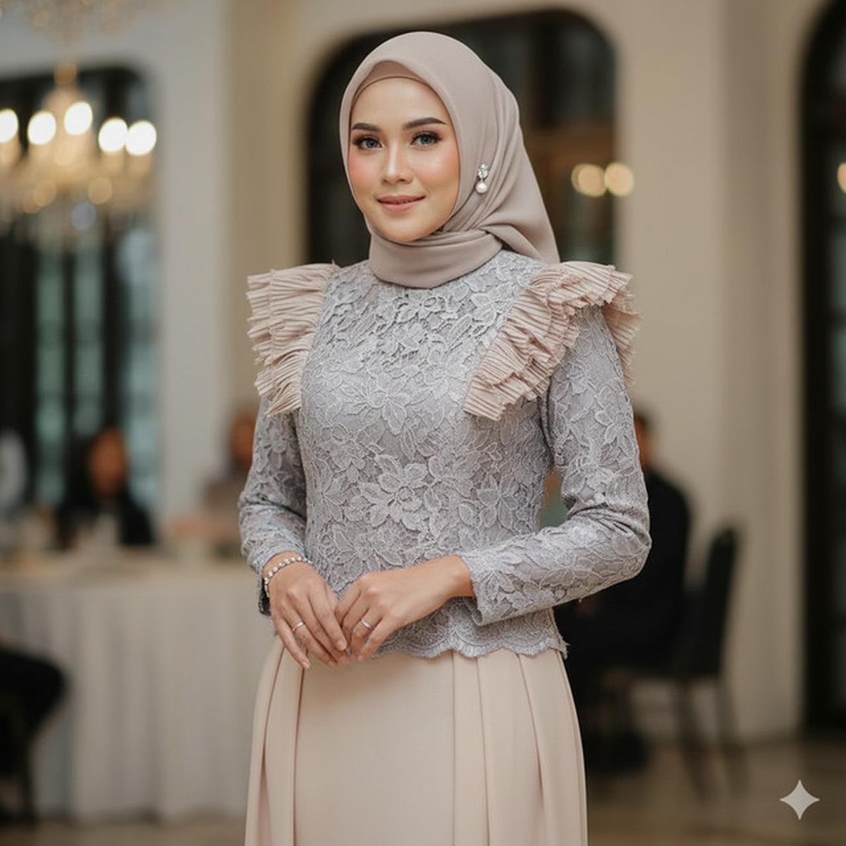 7 Model Gamis Brokat Duyung Terbaru 2026, Cocok untuk Pesta hingga Acara Harian