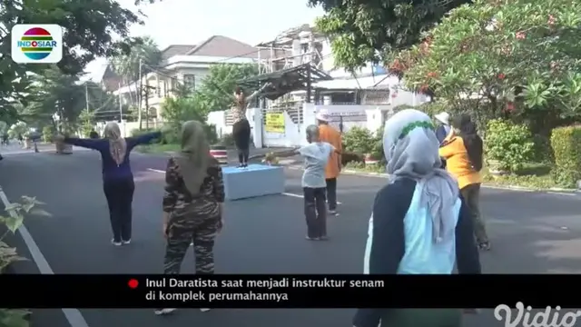 Inul Daratista menjadi instruktur senam (YouTube/ Indosiar)