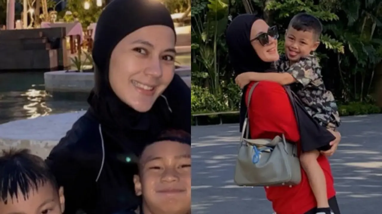 Paula Verhoeven Liburan ke Bali Bersama Kedua Putranya