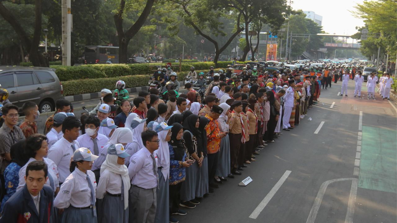 Upacara Sumpah Pemuda di Museum Sumpah Pemuda