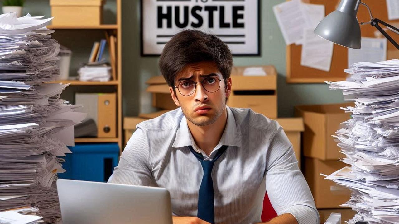 Ilustrasi Hustle Culture