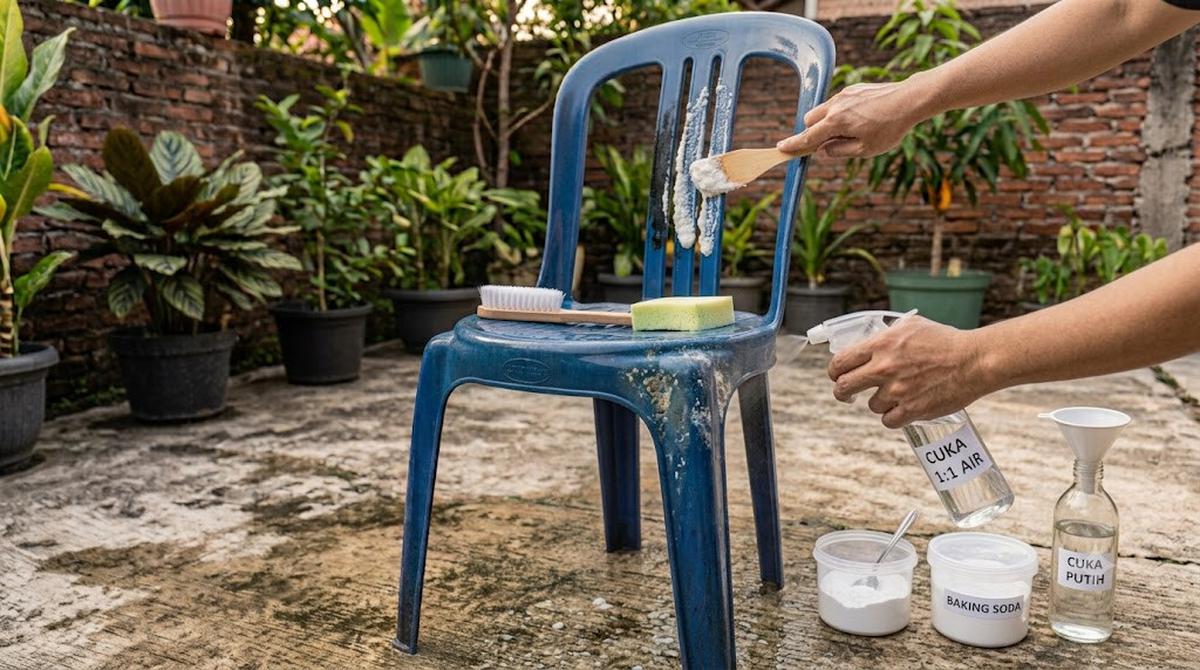 Cara Membersihkan Kursi Plastik Kusam