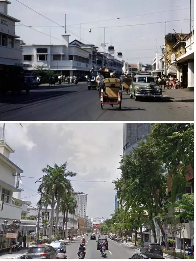Potret Perbandingan Jalanan Zaman Dulu Vs Sekarang di Surabaya, Bikin Nostalgia