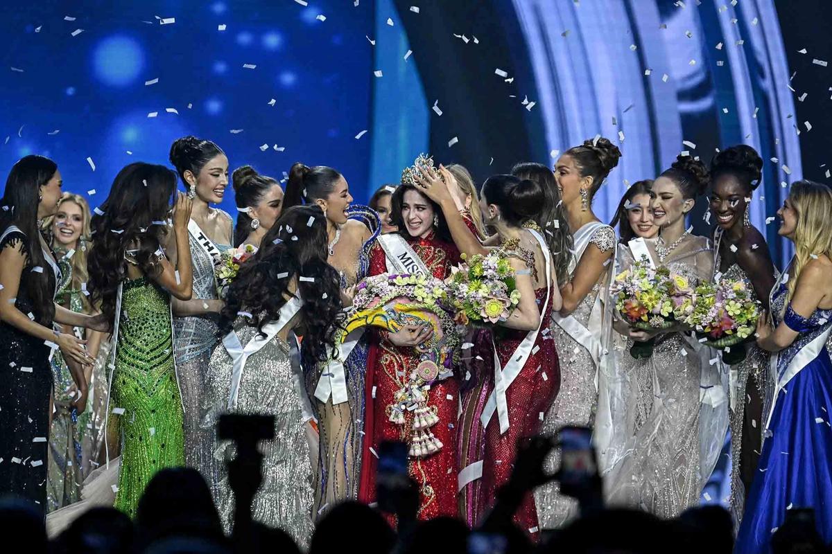 FOTO: Momen Kemenangan Fatima Bosch, Sang Miss Universe 2025 dari Meksiko