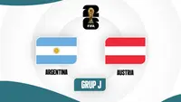 Timnas Argentina Vs Timnas Austria di Piala Dunia 2026. (Bola.com/Dok.Multimedia KLY).