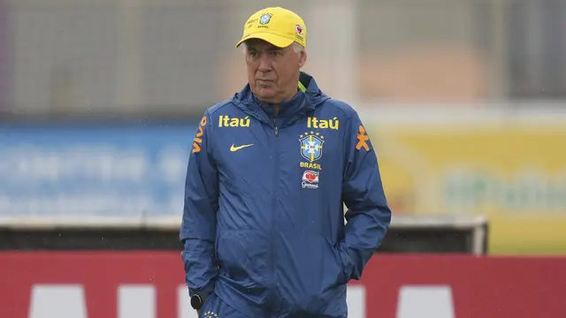 Pelatih timnas Brasil Carlo Ancelotti