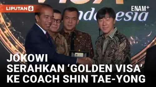 VIDEO: Shin Tae-yong Terima Golden Visa Pemberian Jokowi