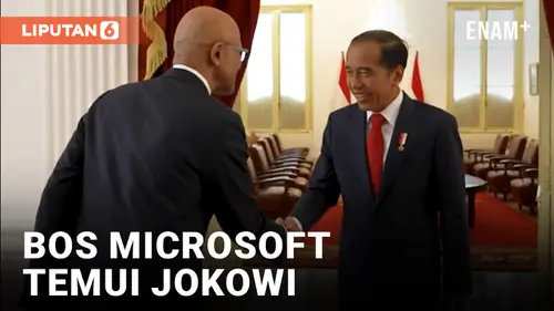 VIDEO: Jajaki Investasi, CEO Microsoft Satya Nadella Temui Presiden Jokowi