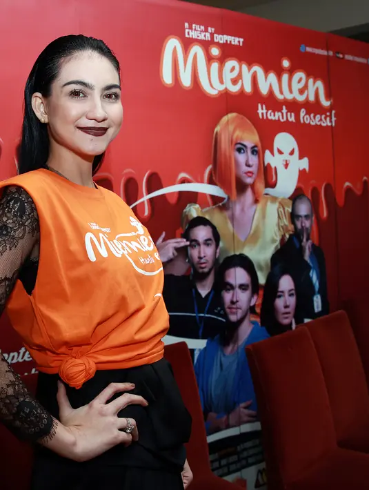 Memerankan hantu yang ternyata merupakan sosok nyata, Alessia mengaku tak mendapat gangguan dari hantu Miemien tersebut. (Deki Prayoga/Bintang.com)