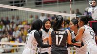 Timnas voli putri Indonesia kembali meraih hasil positif di ajang AVC Nations Cup 2025 setelah menaklukkan Selandia Baru dengan skor telak 3-0 pada pertandingan terakhir Grup B, di Dong Anh Gymnasium, Hanoi, Vietnam, Kamis (12/6/2025). (PBVSI)