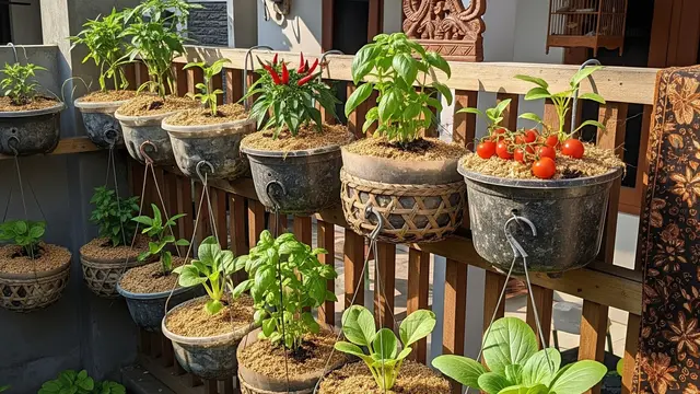 9 Ide Kebun Sayur Lahan Terbatas Pakai Media Tanam Serbuk Kayu, Panen Melimpah