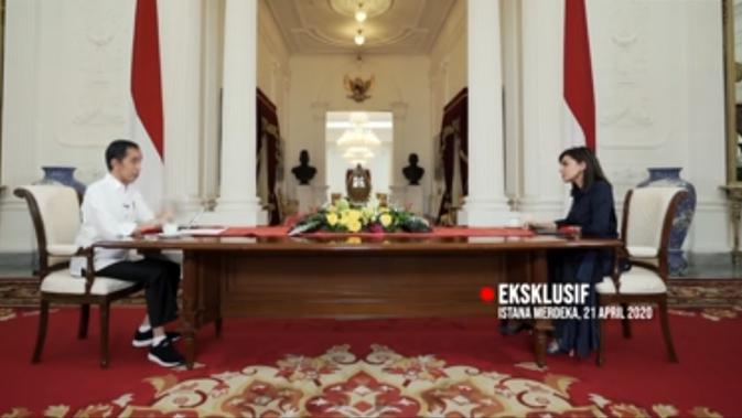 Tangkapan layar wawancara Najwa Shihab dan Presiden Jokowi. (Foto: YouTube Mata Najwa)