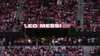 Inter Miami memberikan penghormatan untuk pemainnya Lionel Messi dengan menamai salah satu sisi tribune mereka dengan nama sang pemain. (AP Photo/Lynne Sladky)