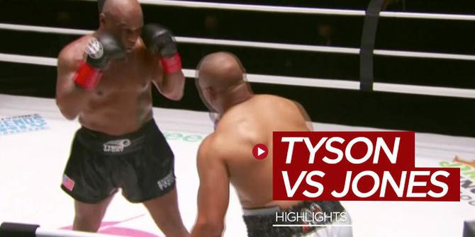 VIDEO: Highlights Pertarungan Tinju Mike Tyson Vs Roy Jones Jr yang Berakhir Imbang