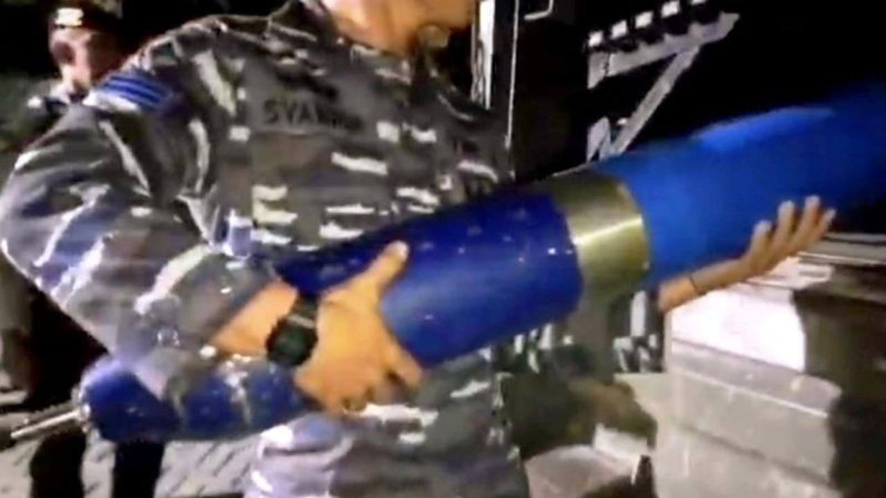 TNI AL Amankan Benda Mirip Rudal Takalar, Ditemukan Nelayan di Perairan Tanakeke