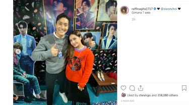 Nagita Slavina - Choi Siwon (Foto: Instagram/@raffinagita1717)