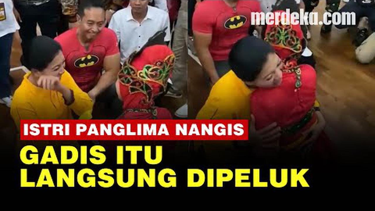 VIDEO: Istri Panglima TNI Jenderal Andika Menangis Lihat Gadis Disabilitas Menari