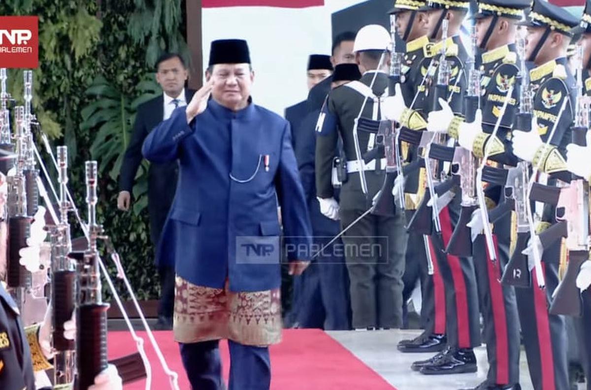 Prabowo Subianto Tiba di Kompleks Parlemen