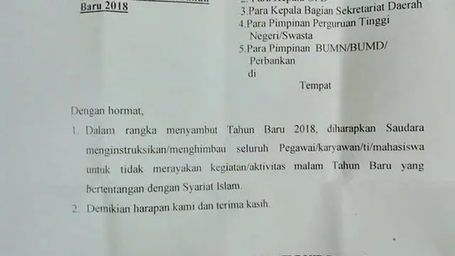 Larangan Tahun Baru di Bone