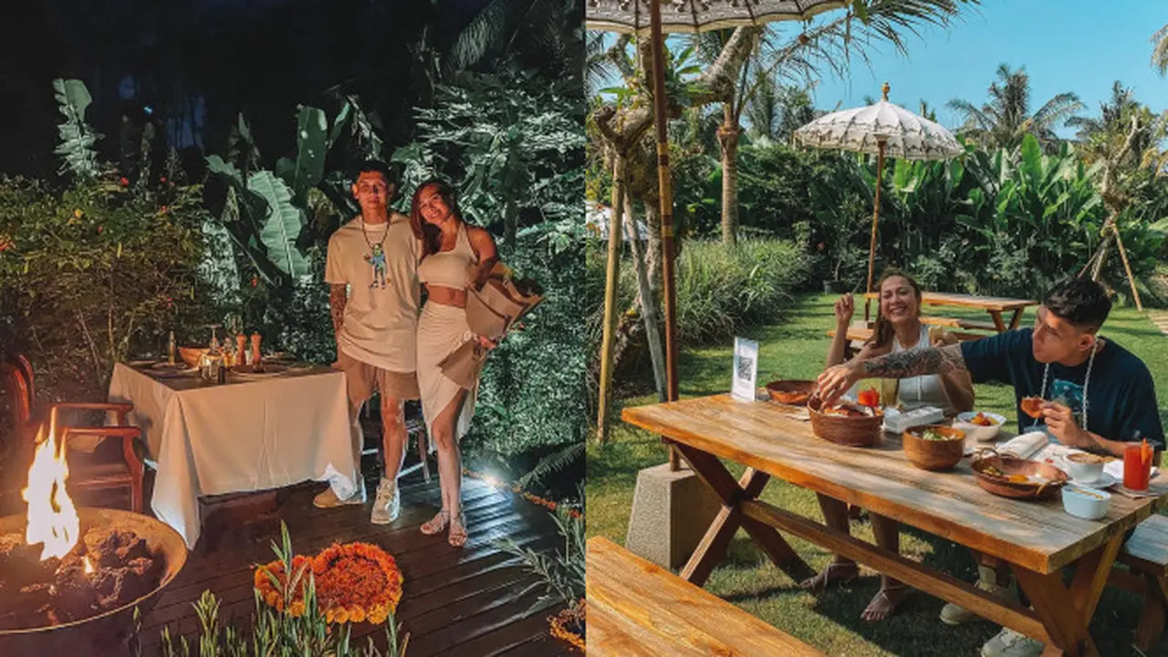 Momen Liburan Andrea Dian dan Ganindra Bimo di Bali, Romantis