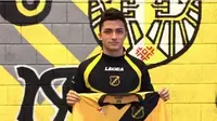 Manu Garcia mengumumkan kepindahan ke NAC Breda. (Twitter)