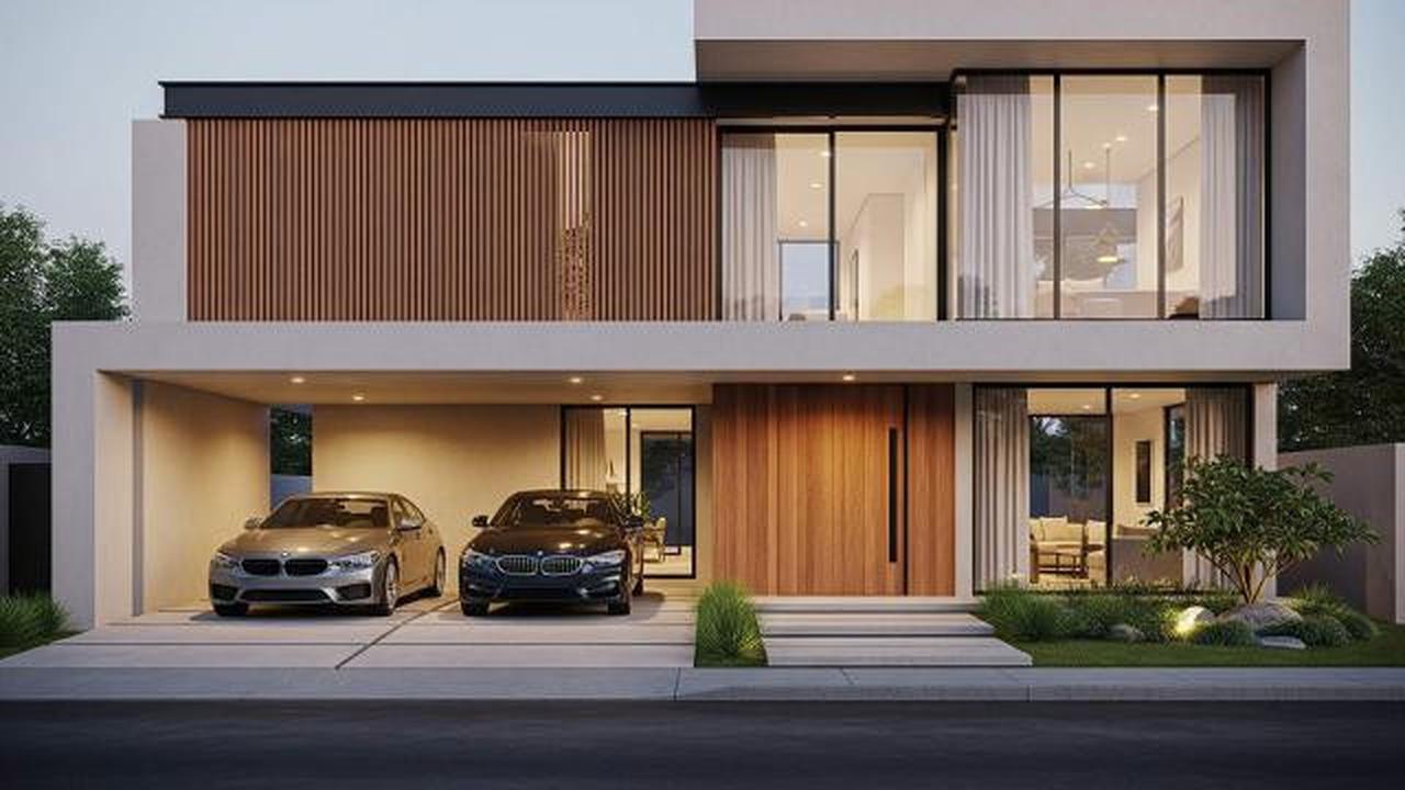 10 Inspirasi Desain Rumah Minimalis Carport 2 Mobil, Solusi Cerdas Lahan Terbatas