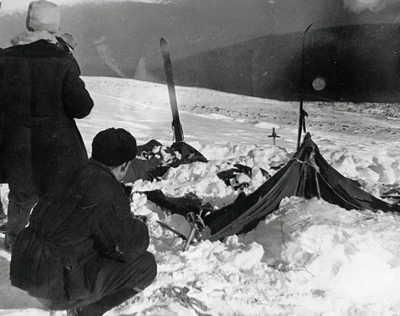 Lokasi tenda para pendaki yang tewas dalam insiden Celay Dyatlov, Pegunungan Ural, 1959 (Wikimedia Commons)