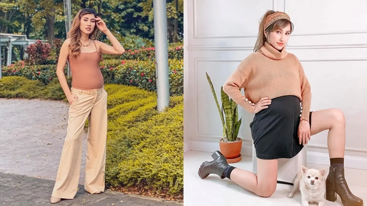 Hamil Anak Pertama, Ini 6 Potret Louise Anastasya Pamer Baby Bump