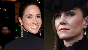Meghan Markle dan Kate Middleton. (dok. Emma McIntyre / GETTY IMAGES NORTH AMERICA / Getty Images via AFP dan AP Photo/Alastair Grant, Pool)