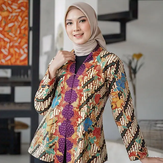6 Model Blazer Batik, Tampil Elegan dan Fashionable