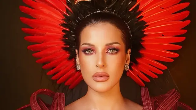 Makeup Tasya Farasya saat Premier Avatar yang dibuat costum. [@tasyafarasya]