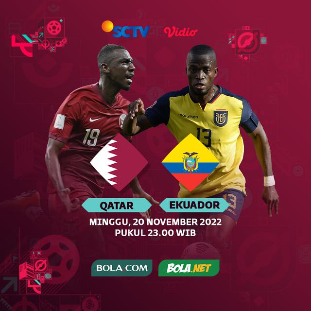 Jadwal Lengkap Live Streaming Laga Piala Dunia 2022, Qatar Vs Ekuador