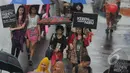 Kementerian Pariwisata menggelar Sunday Dress Up 2015 bertemakan "Ekpresi Kebanggaan Terhadap Produk Fashion Lokal", Bundaran HI, Jakarta, Minggu (1/2/2015). (Liputan6.com/Herman Zakharia)