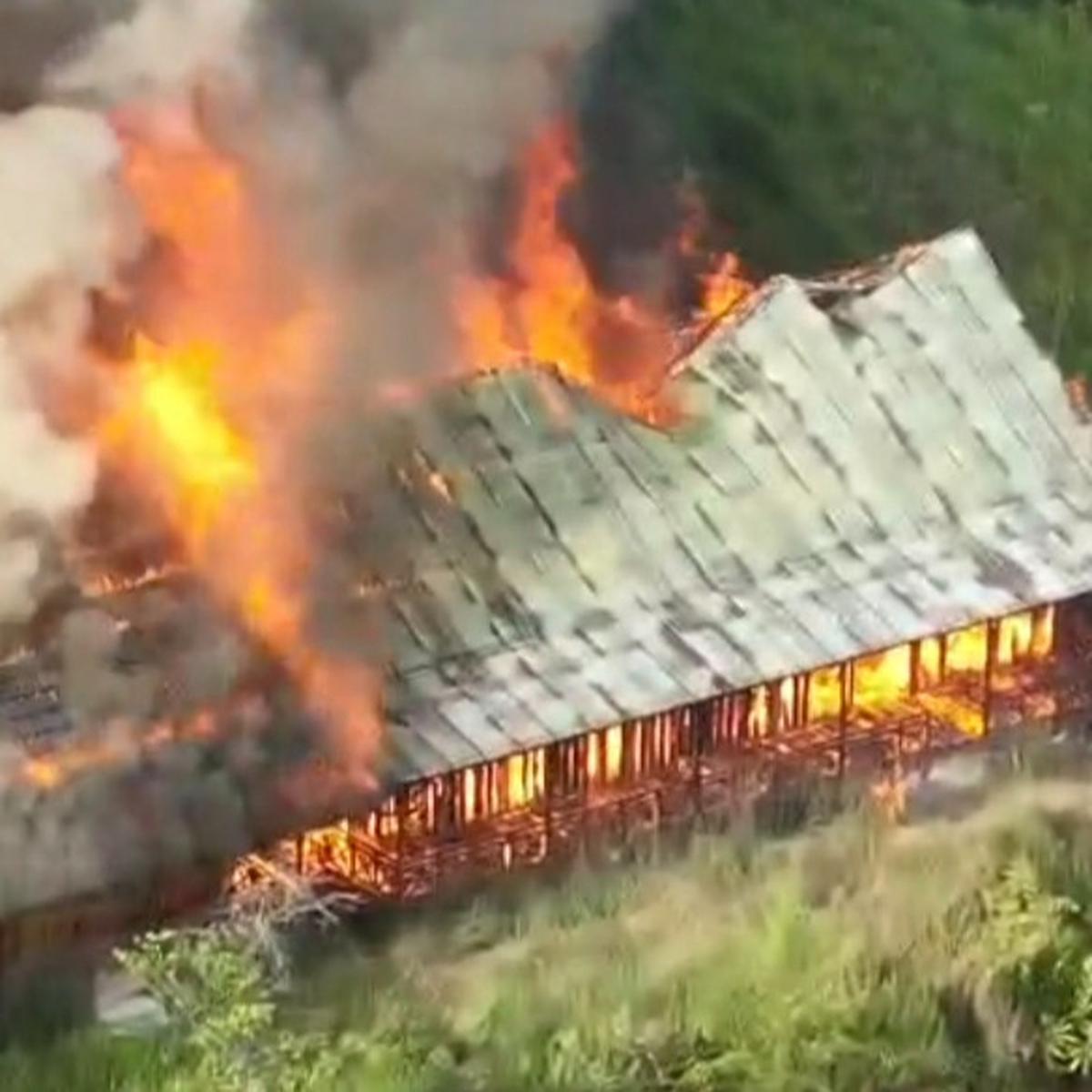 Gedung SMP Negeri Kiwirok Papua Dibakar KKB
