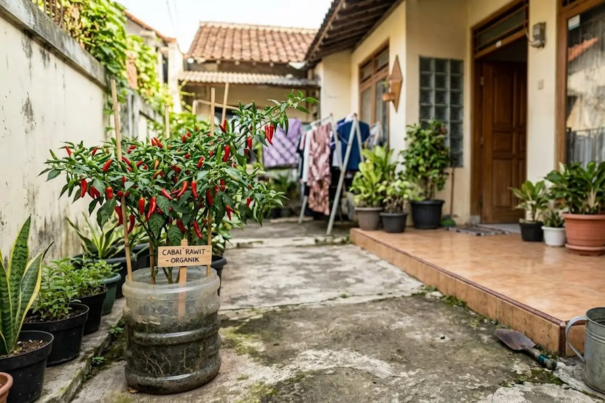 Cara agar Cabai Berbuah Lebat di Pot Galon