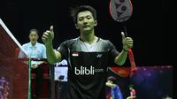 Tunggal putra Indonesia Ihsan Maulana Mustofa menghadapi unggulan pertama asal Korea, So Wan Ho, di perempat final Thailand Open Grand Prix Gold 2015, Jumat (2/10/2015). (Liputan6.com/Humas PP PBSI)