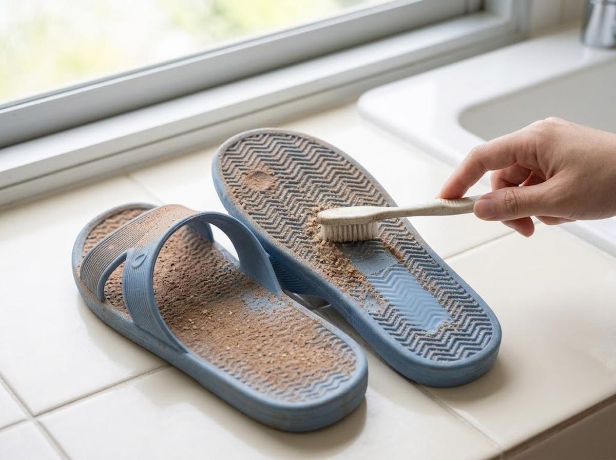 cara mencuci sandal karet agar tidak licin dan tetap awet