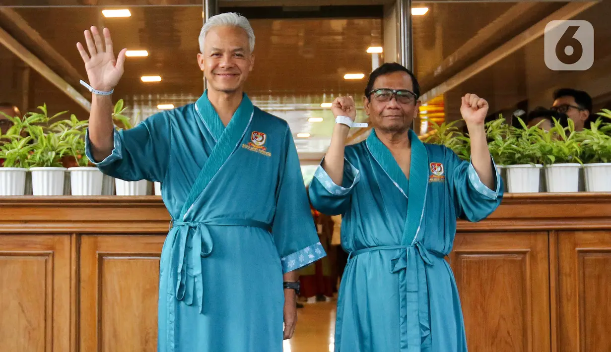 Ganjar Pranowo dan Mahfud Md akan menjalani tes kesehatan tersebut selama sekira 8 hingga 10 jam. (Liputan6.com/Herman Zakharia)