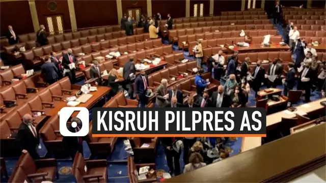 Akibat terjadinya kericuhan yang ditimbulkan oleh pendukung Trump yang menolak hasil Pilpres 2020, anggota Senat AS dievakuasi keluar gedung melalui jalur belakang. Mereka pun diminta mengenakan masker gas air mata.