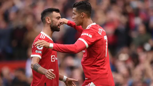 Bruno Fernandes dan Cristiano Ronaldo