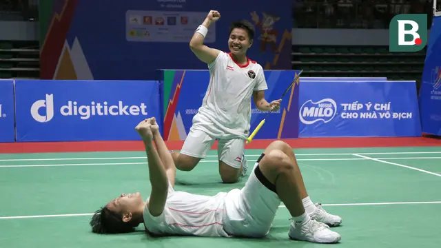 Foto: Kandaskan Perlawanan Wakil Thailand, Apriyani / Siti Sumbang Medali Emas di SEA Games 2021