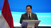Menteri BUMN Erick Thohir dalam Forum US-ASEAN Business Council (US-ABC) pada di Ballroom Grha Pertamina, Jakarta, Rabu (24/5/2023).