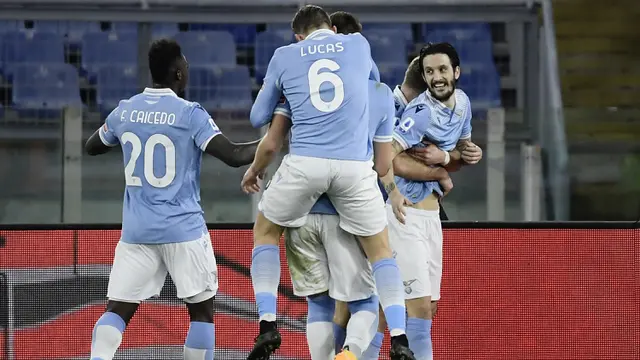 FOTO: Luis Alberto Cetak Brace, Lazio Tekuk AS Roma 3-0