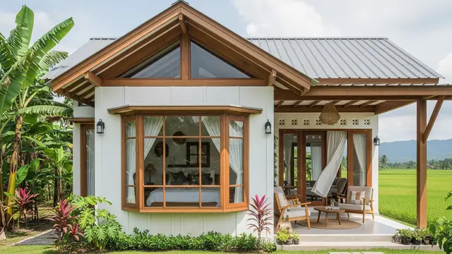 10 Desain Rumah Kampung Gaya Farmhouse Modern yang Adem, Nyaman di Iklim Tropis