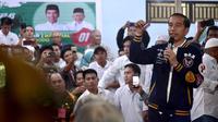 Calon Presiden nomor urut 01 Jokowi menyampaikan manfaat sejumlah program kerja yang akan dilakukan bila menang kembali di Pilpres 2019. (Istimewa)