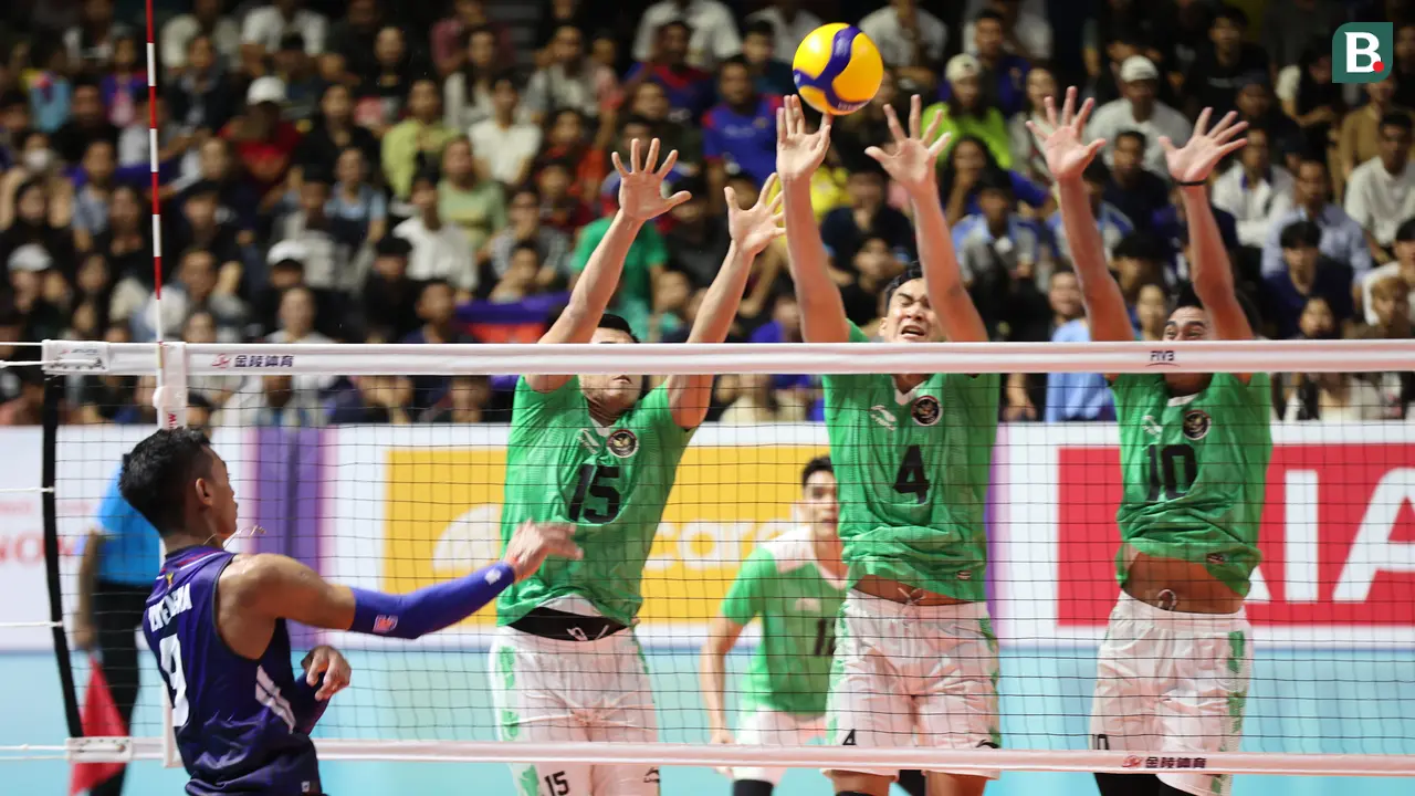 Foto: Belum Kehilangan Set, Tim Voli Putra Indonesia ke Semifinal SEA Games 2023 sebagai Juara Grup A setelah Pecundangi Kamboja