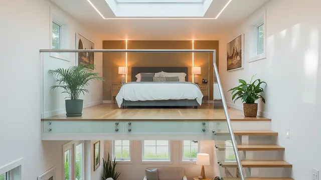 Desain rumah dengan konsep split level (Image by Gemini AI)